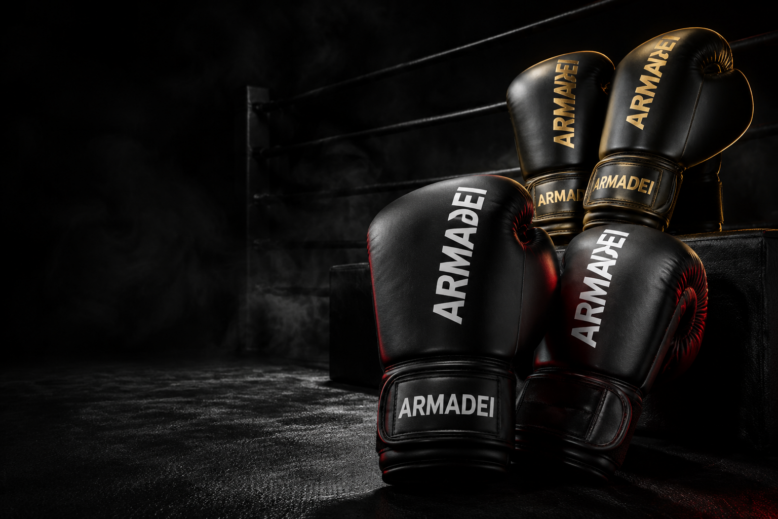 ARMADEI black training boxing gloves